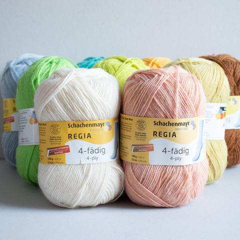 Regia . Uni 4-fädig . Fil à Chaussettes 100g