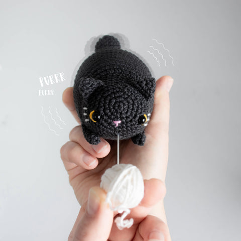 Crochet Pattern . Purring Cat . Vibrating Sensory Toy