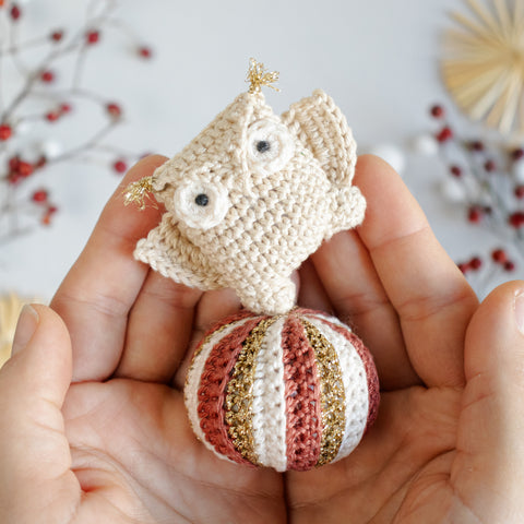 Amigurumi Häkelanleitung . Tanzende Tiere Weihnachtkugeln