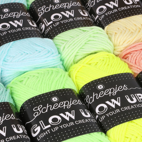 Scheepjes Glow Up Color Pack - Glow in the Dark Yarn 10x 25g