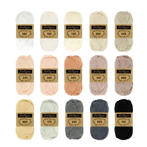 Scheepjes Catona . Neutrals and Nudes - 10g 25g 50g