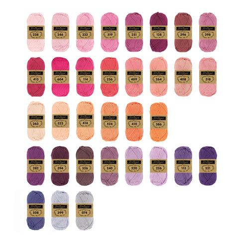 Scheepjes Catona . Rose & Violet - 10g 25g 50g