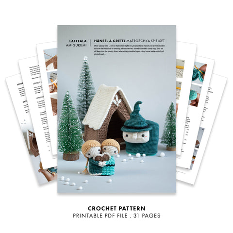 Häkelanleitung . Hänsel und Gretel . Matroschka