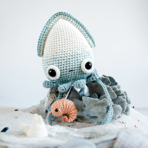 Kit de Crochet . Calmar Seamus . Jouet Musical