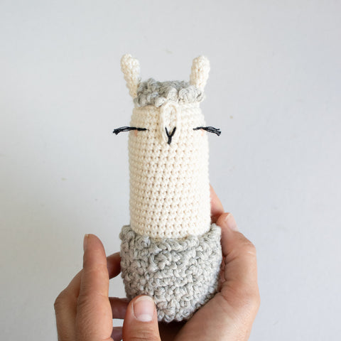 Llama Crochet Pattern "Karl Llamafeld" . Lalylala for We Are Knitters