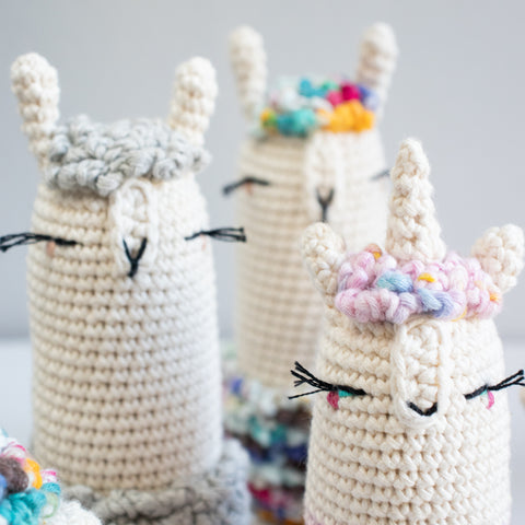 Llama Crochet Pattern "Karl Llamafeld" . Lalylala for We Are Knitters