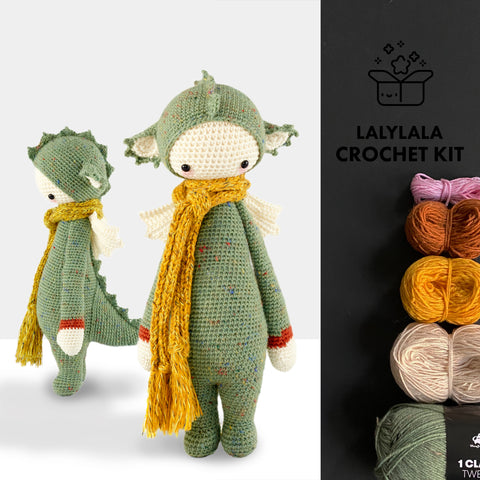 Crochet Kit . Dirk the Dragon