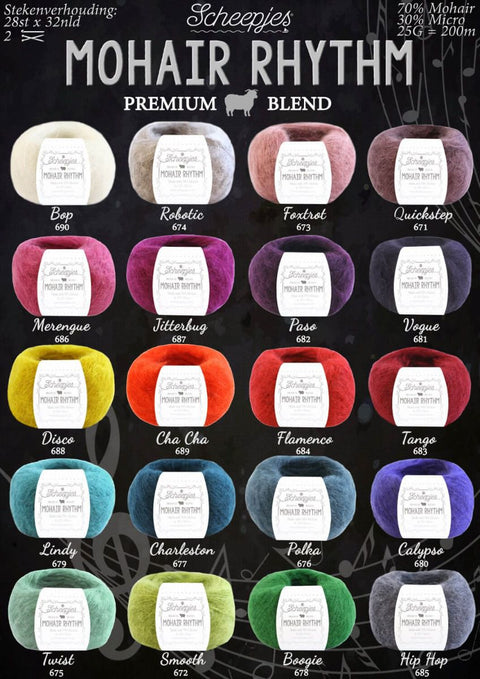 Scheepjes . Mohair Rhythm (pour cheveux et vêtements amigurumi)