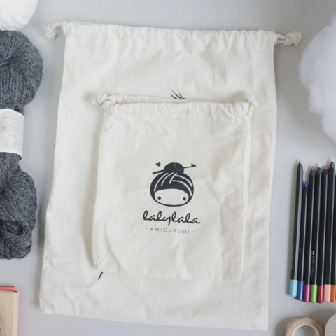 Small Cotton Bag . Beatles Bugs and Butterflies