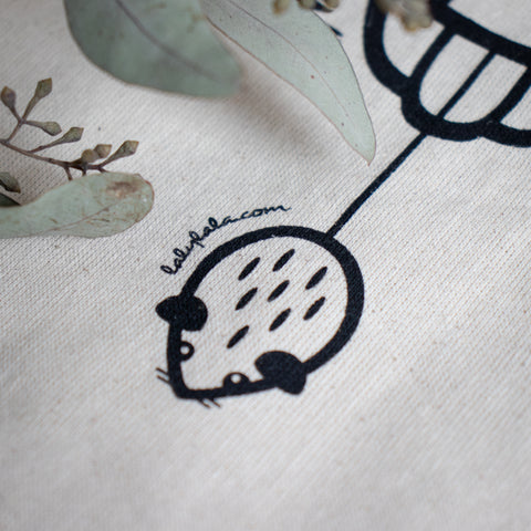 Cotton Bag . Barn Owl