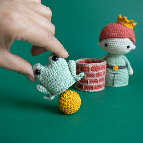 Crochet Kit . Frog Prince . Matryoshka Toy