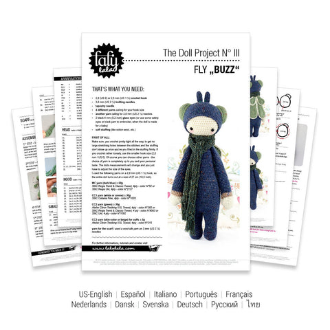Häkelanleitung . Buzz the Stubenfliege . Amigurumi