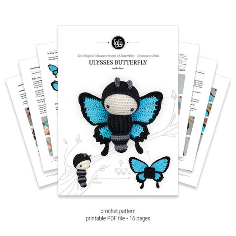 Amigurumi Crochet Pattern . Ulysses Butterfly