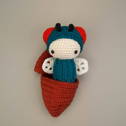 Amigurumi Crochet Pattern . Green Bottle Fly Lifecycle