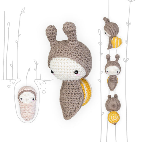 Amigurumi Crochet Pattern . Grove Snail