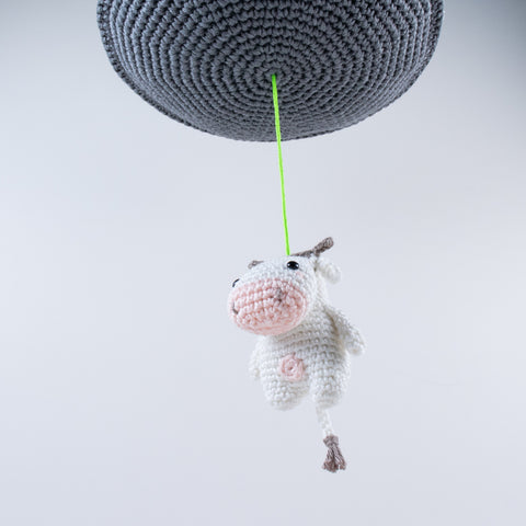 Crochet Pattern . Flying Saucer . Musical Toy