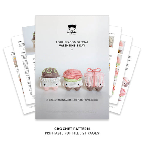 Amigurumi Crochet Pattern . Valentine's Day