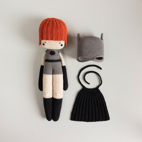 Crochet Pattern . BatCat . Superherumi