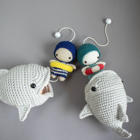 Crochet Pattern . Big Fish . Musical Toy