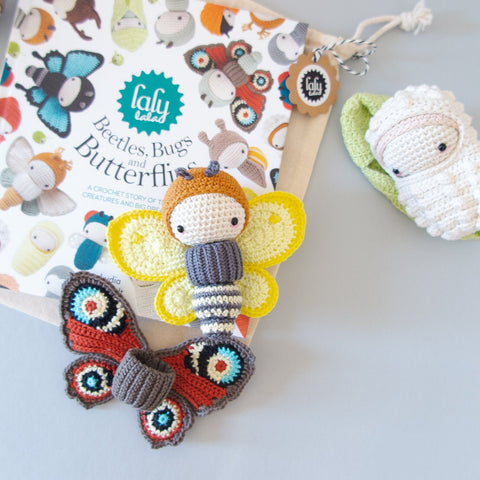 Amigurumi Häkelbuch . "Lalylala's Wunderland der Schmetterlinge" (Beetles, Bugs and Butterflies)