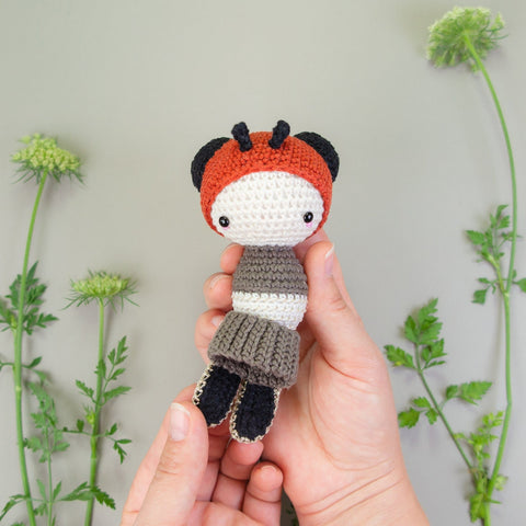 Amigurumi Crochet Kit . Firefly (Glow in the Dark)