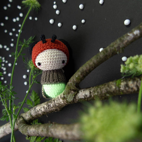 Amigurumi Crochet Kit . Firefly (Glow in the Dark)