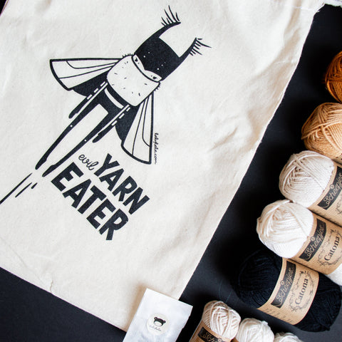 Sac de Projet . Evil Yarn Eater