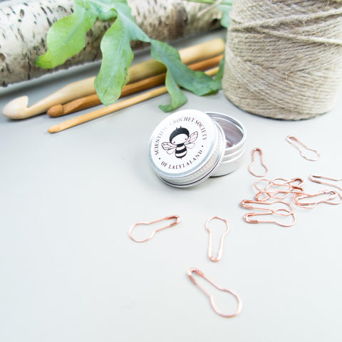 Stitch Markers in Tin Box