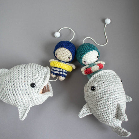 Häkelset . Big Fish . Amigurumi Spieluhr