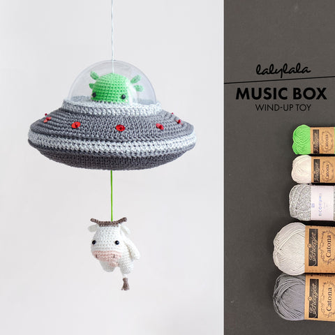 Crochet Kit . Flying Saucer UFO