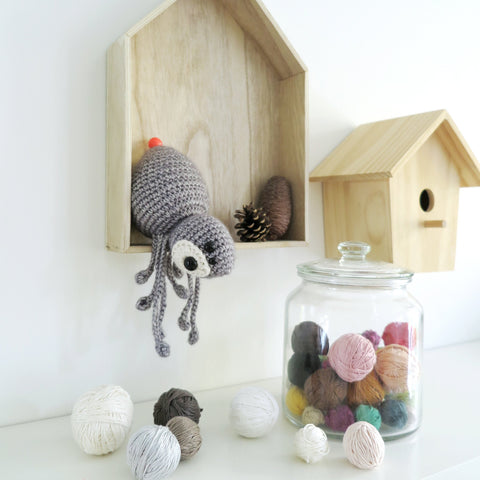 Crochet Kit . Spider Agatha . Musical Toy