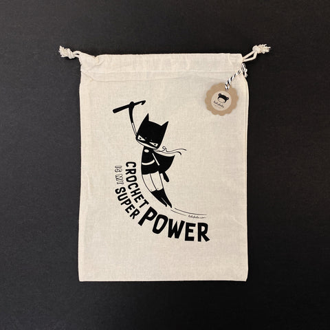 Projektbeutel . Häkeln ist meine Superkraft