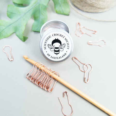 Stitch Markers in Tin Box