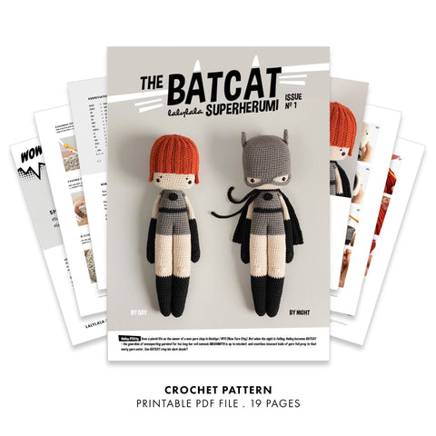 Crochet Kit . BatCat . Superherumi