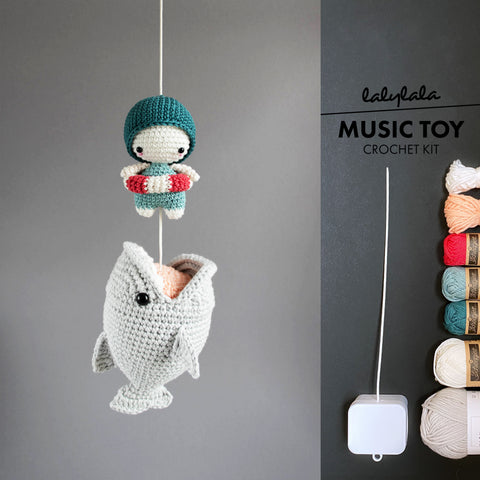 Häkelset . Big Fish . Amigurumi Spieluhr