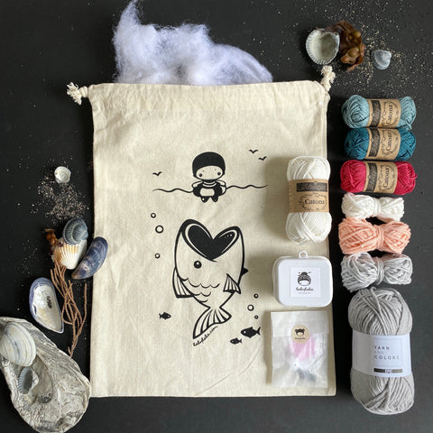 Häkelset . Big Fish . Amigurumi Spieluhr