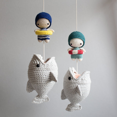 Häkelset . Big Fish . Amigurumi Spieluhr