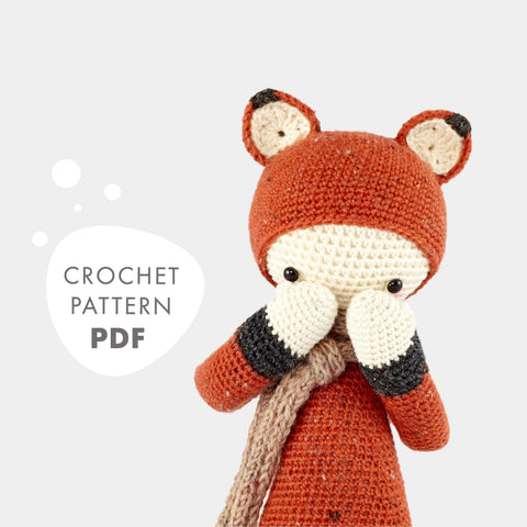 Amigurumi Crochet Pattern . Fibi the Fox