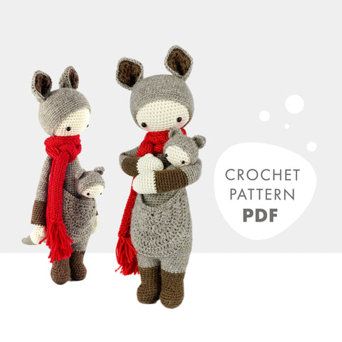 Amigurumi Crochet Pattern . Kira the Kangaroo