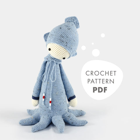Amigurumi Crochet Pattern . Oleg the Octopus