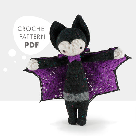 Amigurumi Crochet Pattern . Vlad the Vampire Bat