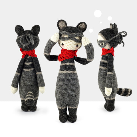 Patron au Crochet . Roco le Raton Laveur