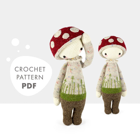 Crochet Pattern . Paul the Toadstool