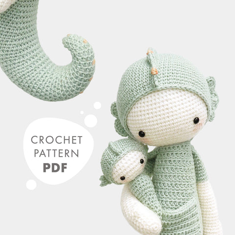 Amigurumi Crochet Pattern . Sepp the Seahorse