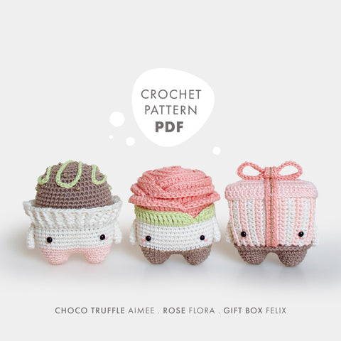 Amigurumi Crochet Pattern . Valentine's Day