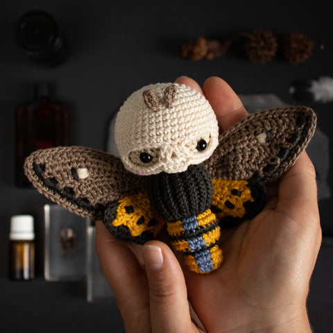 Amigurumi Crochet Kit . Death's Head Moth