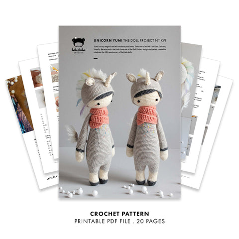 Amigurumi Crochet Pattern . Yumi the Unicorn