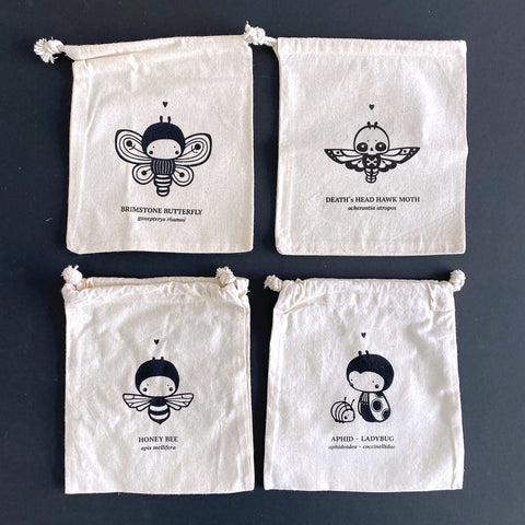 Projekttasche . Käfer und Schmetterlinge