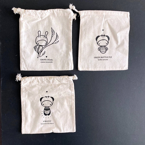 Projekttasche . Käfer und Schmetterlinge