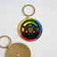 Spinning Color Wheel . Enamel Keychain